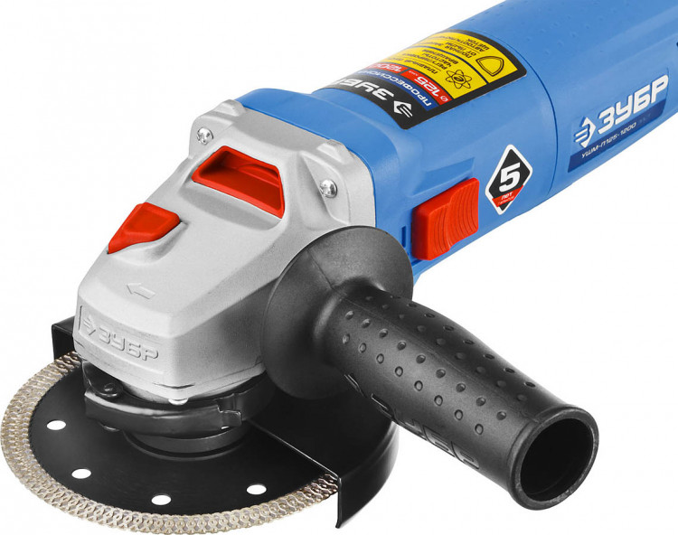 Угловая шлифмашина ЗУБР УШМ-П125-1200 ЭПСТ
