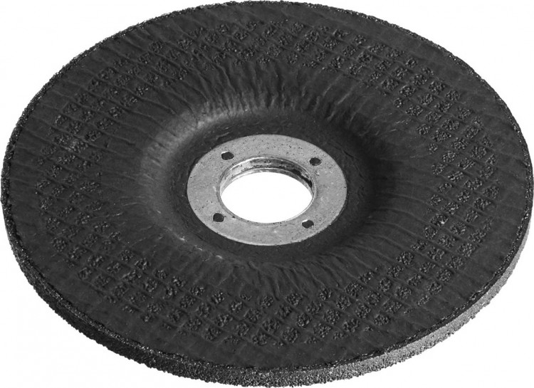 Круг абразивный шлифовальный по металлу 125х6х22.2 мм для УШМ ЗУБР 36304-125-6.0