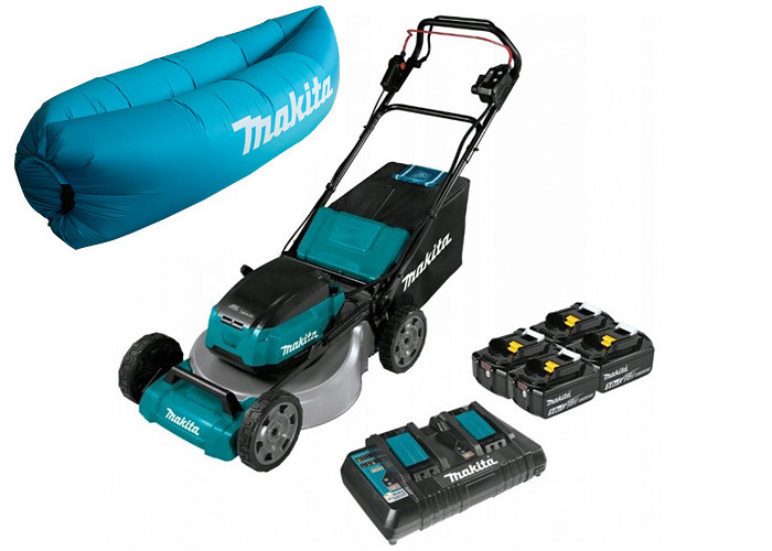 Аккумуляторная газонокосилка MAKITA SOFA-DLM462PT4 + ламзак