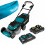 Аккумуляторная газонокосилка MAKITA SOFA-DLM462PT4 + ламзак
