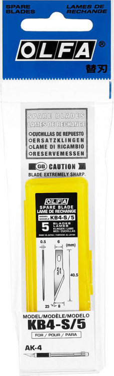 Сменное лезвие перовое OLFA OL-KB4-S/5