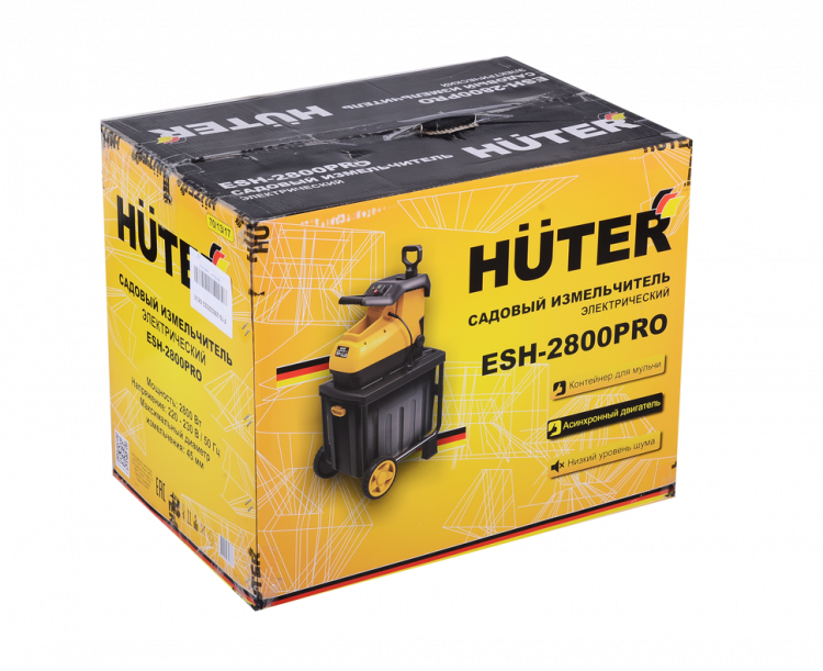 Садовый измельчитель электрический HUTER ESH-2800PRO