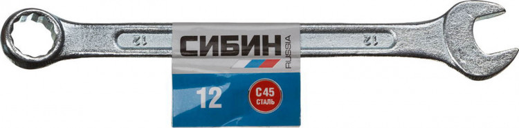 Комбинированный гаечный ключ СИБИН 27089-12