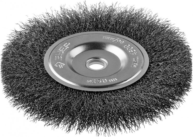 Щетка дисковая для точильно-шлифовального станка ЗУБР 35185-150_z02