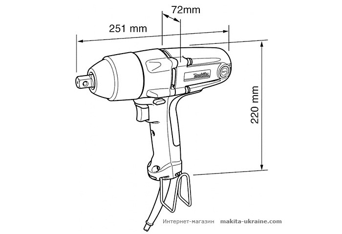 Ударный гайковерт MAKITA TW0200