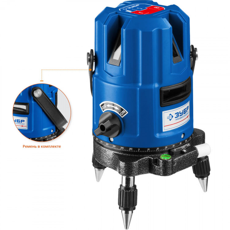 Лазерный уровень построитель плоскостей ЗУБР 34904