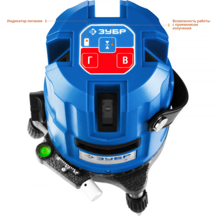 Лазерный уровень построитель плоскостей ЗУБР 34904
