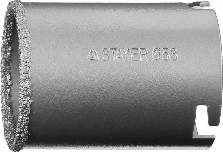 Буровая коронка с твердосплавным напылением STAYER 33345-53