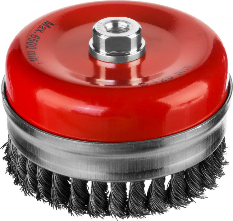 Усиленная щетка чашечная для УШМ MIRAX 35144-125