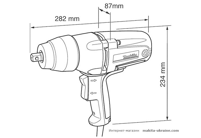 Ударный гайковерт MAKITA TW0350