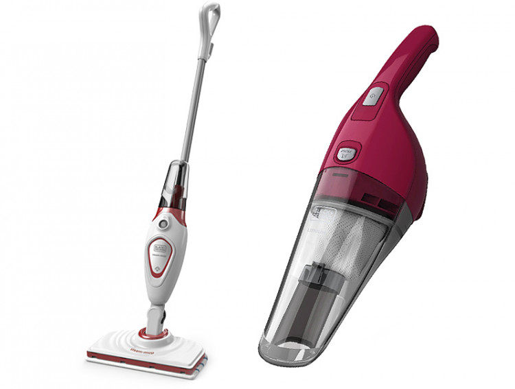 Паровая швабра+пылесос BLACK&DECKER BDS1616R+NVB115WA