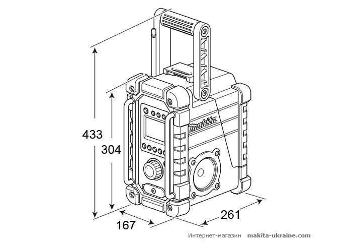 Аккумуляторный радиоприемник MAKITA BMR100