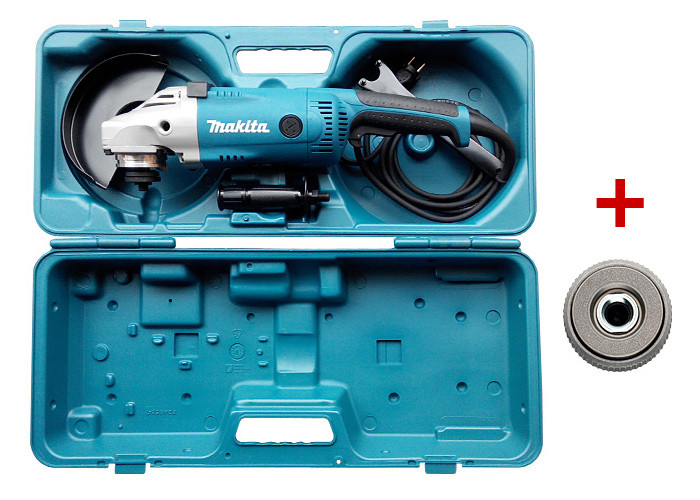 Болгарка MAKITA GA9020 + кейс 824958-7 + быстрозажимная гайка