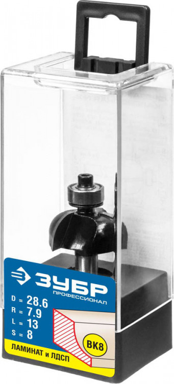 Фреза кромочная калевочная ЗУБР 28785-28.6