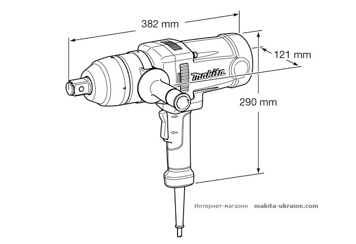 Ударный гайковерт MAKITA TW1000