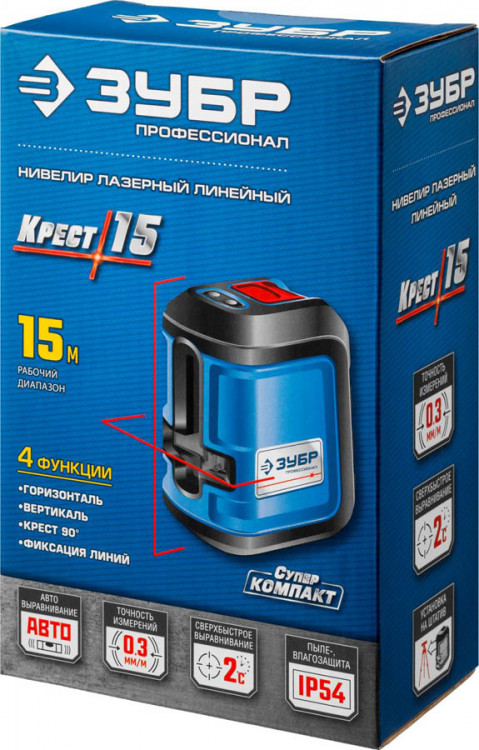 Лазерный уровень построитель плоскостей ЗУБР 34902_z01