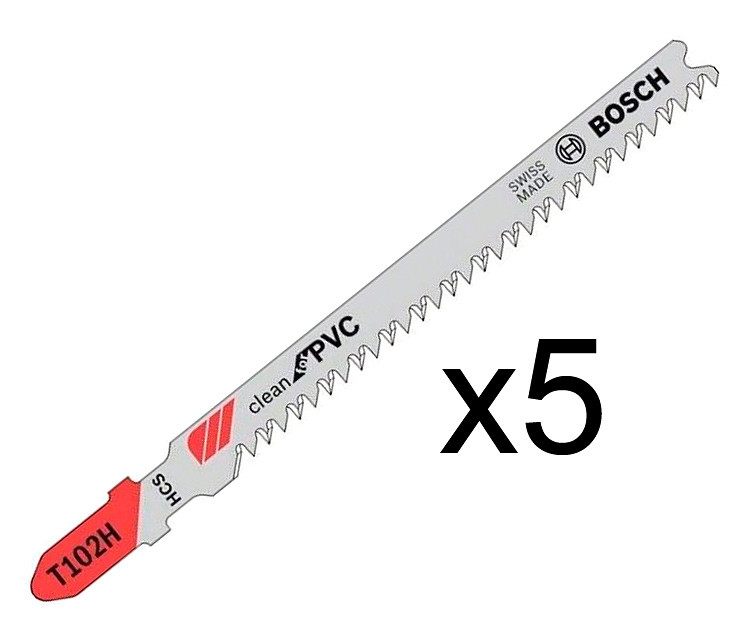 Пилка по пластику Bosch T 102 H, 2,3?100 мм, 5 шт.
