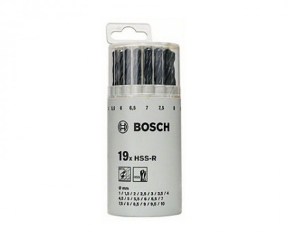 Сверло по металлу BOSCH 1-10 мм (19 шт.), 2607018355