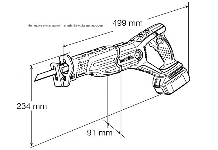 Аккумуляторная ножовка MAKITA BJR181Z