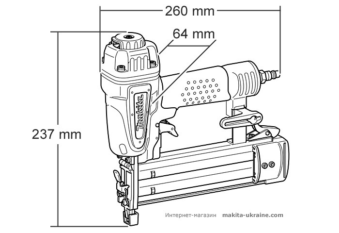 Гвоздезабивной пистолет MAKITA AF506