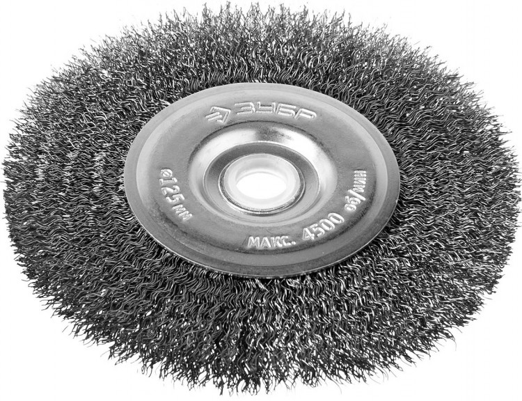 Щетка дисковая для точильно-шлифовального станка ЗУБР 35185-125_z02 Профессионал