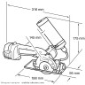 Аккумуляторная пила для плитки/стекла MAKITA 4191DWA