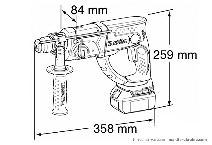 Аккумуляторный перфоратор MAKITA BHR202Z