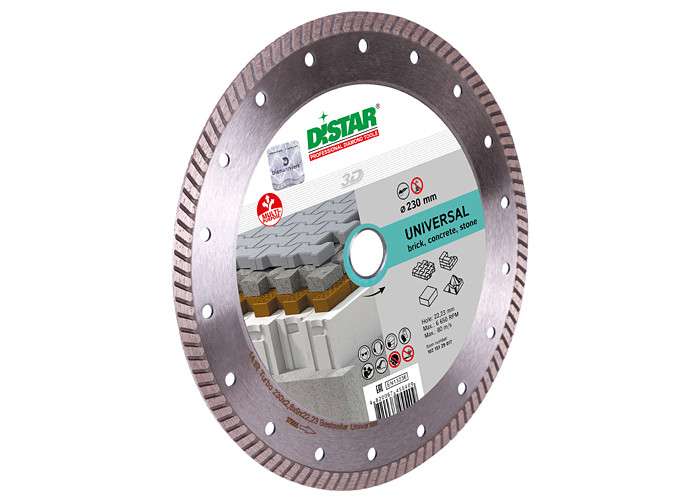 Алмазный диск DISTAR 1A1R Turbo 230 Bestseller Universal