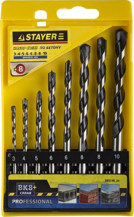 Набор сверел STAYER 2915-H8_z01
