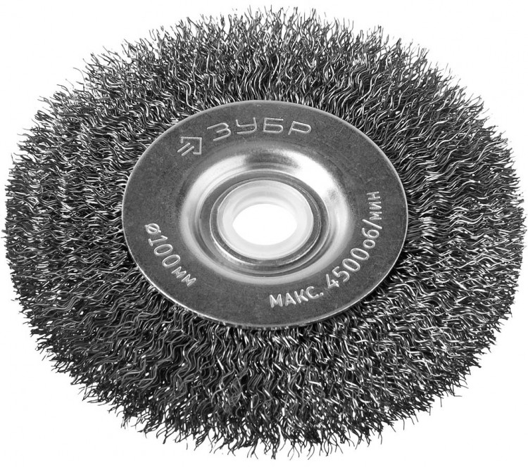 Щетка дисковая для точильно-шлифовального станка ЗУБР 35185-100_z02 Профессионал