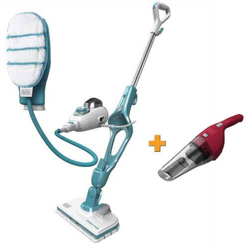 Паровая швабра+пылесос BLACK&DECKER FSMH13101SM+NVB115WA