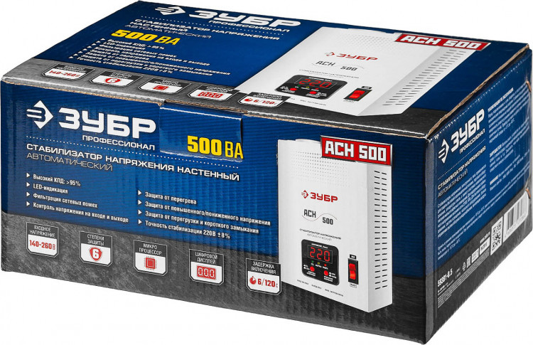 Стабилизатор напряжения ЗУБР 59381-0.5