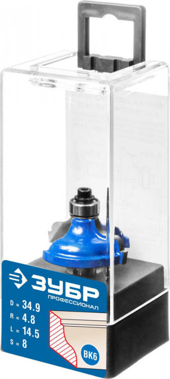 Фреза кромочная калевочная №5 ЗУБР 28706-34.9