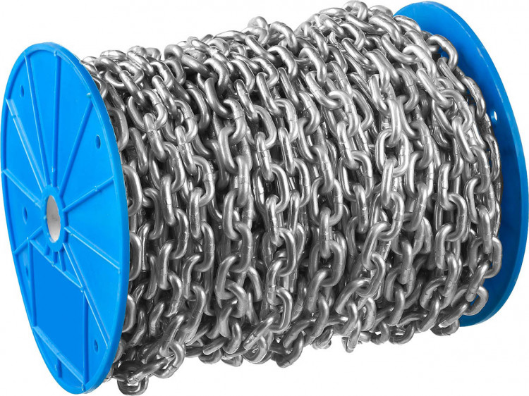 Цепь такелажная короткозвенная DIN 766 ЗУБР 4-304050-02