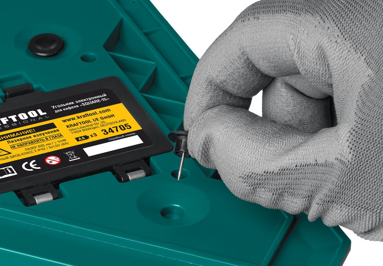 Лазерный угольник для кафеля KRAFTOOL SQUARE-15 34705