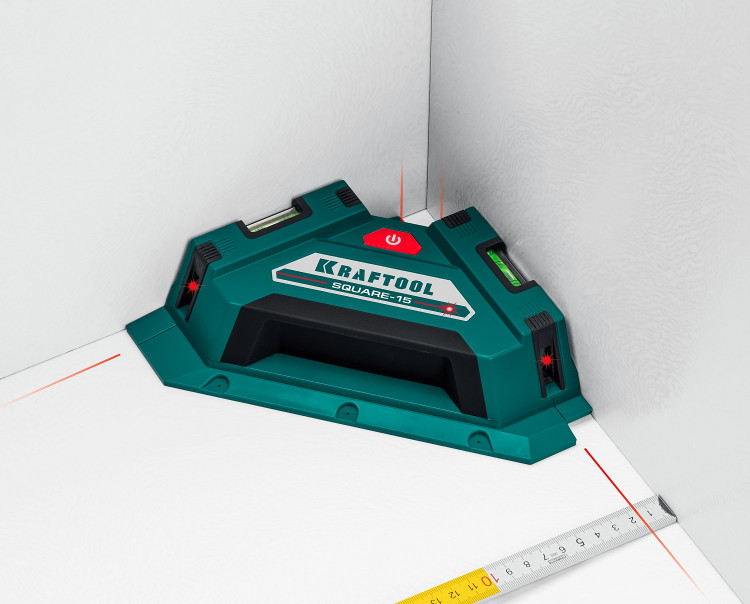 Лазерный угольник для кафеля KRAFTOOL SQUARE-15 34705