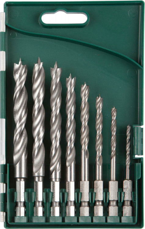 Набор спиральных сверл по дереву KRAFTOOL 29402-H8
