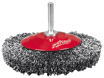 Щётка №064; 210006120 d-100 для дрели вогнутая,гофрирован.