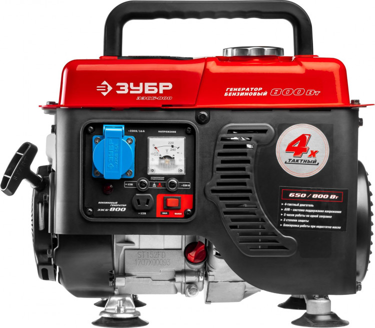 Бензиновый электрогенератор ЗУБР ЗЭСБ-800