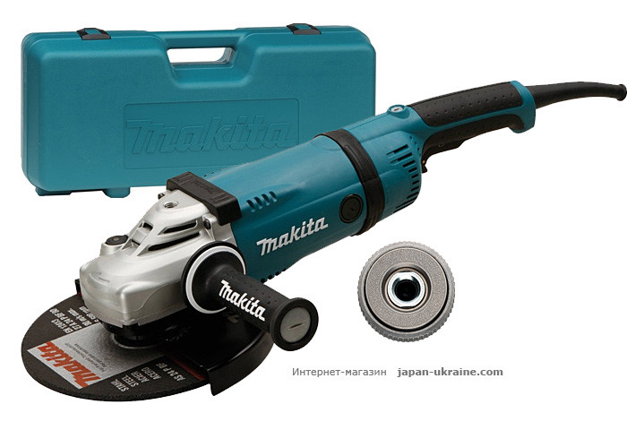 Болгарка MAKITA GA9030RF01 + быстрозажимная гайка + кейс 824958-7