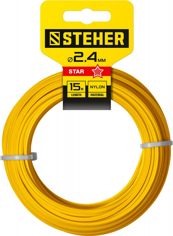 Леска для триммеров STEHER 75010-2.4