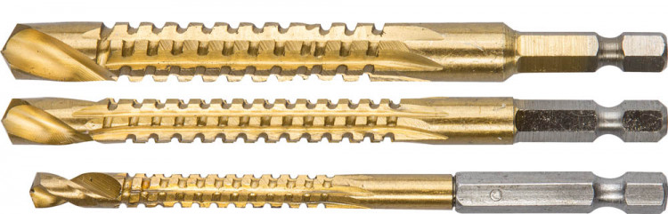 Набор сверл фрезеровальных по дереву и тонкому листовому металлу ЗУБР 29966-H3