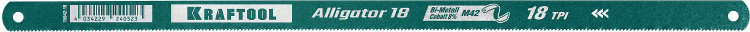 Биметаллическое полотно по металлу KRAFTOOL Alligator-18 15942-18