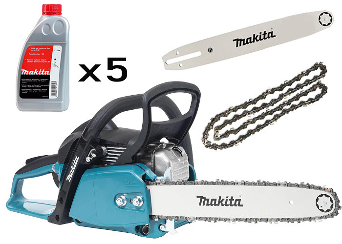 Бензопила с комплектом расходных материалов MAKITA BNDLEA3502S40B
