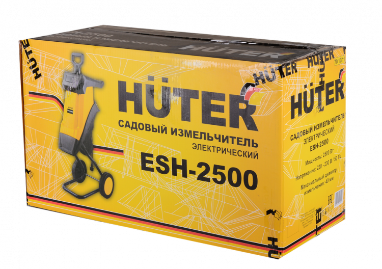 Садовый измельчитель электрический HUTER ESH-2500
