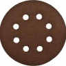 Круги шлифовальные на липучке из абразивной бумаги 125 мм ЗУБР 125 мм 8 отв. Р120