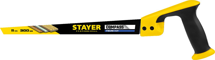 Ножовка выкружная (пила) Cobra COMPASS с заточенным острием STAYER 2-15087_z02