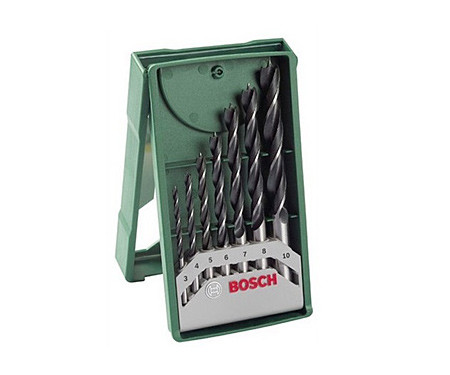 Сверло по дереву винтовое X-LINE BOSCH 3/4/5/6/7/8/10 мм (7 шт.)