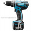 Аккумуляторный ударный шуруповерт MAKITA DHP446RFJ