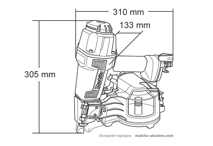 Гвоздезабивной пистолет барабанного типа MAKITA AN621